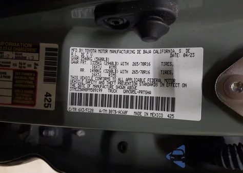 2023 Toyota Tacoma Trail Edition z USA, uszkodzony, nr VIN 3TMCZ5AN8PM589199